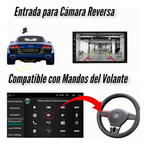 Radio Universal Auto Bluetooth Android Touch Screen 7 Pulgad