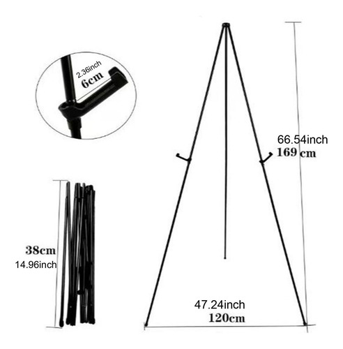 Soporte Telescópico Para Pintura En Lienzo, Base Ajustable