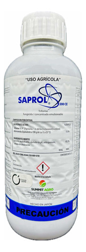 Saprol 200 Ce Fungicida Triforine Roya Cenicilla Mancha 1 Lt