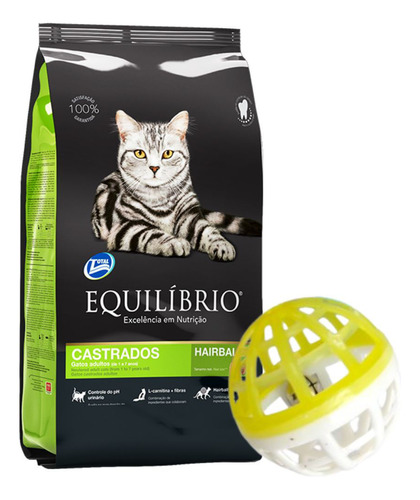 Alimento Equilibrio Gato Castrado 1,5 Kg + Regalo