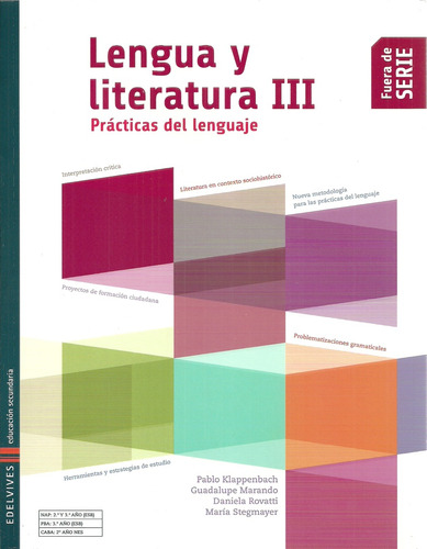 Lengua Y Literatura 3 Fuera De Serie ***novedad 2016*** - Kl