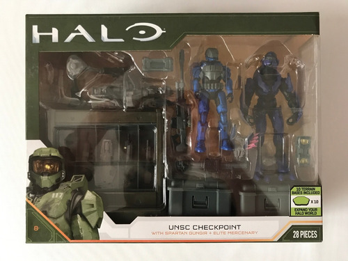 Pack Armas Y Figuras Halo Infinite Unsc Checkpoint Spartan (Usado)