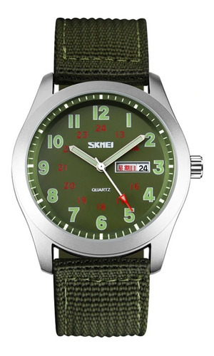 Reloj analógico verde Skmei 9112 para hombre