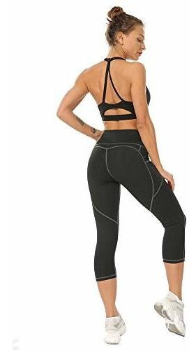 Cintura Loozykit Pantalon Yoga Elastico Para Dama Bolsillo