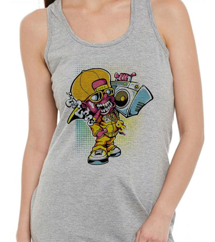 Musculosa Character Litening To Music And Smoking