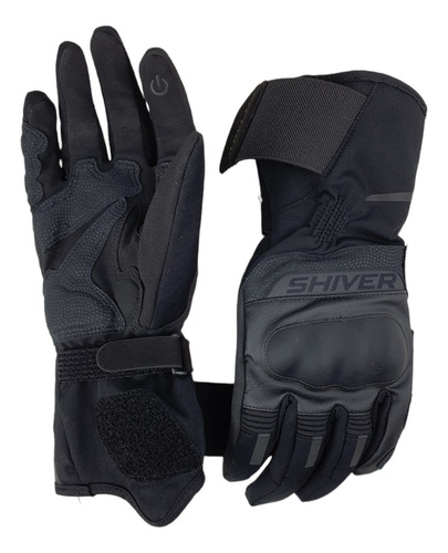 Luva Moto Dry Impermeável Cano Longo Promo Cor Preto Tamanho M