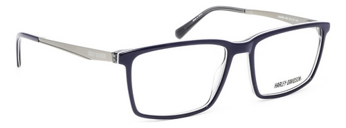 Lentes De Vista Transparente Harley Davidson Hd0995092 Color Azul Talla M