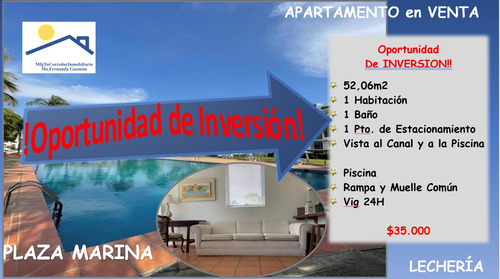 Residencias Plaza Marina Lechería Venta Apartamento, Con Acceso A Los Canales Y Cercano A La Playa