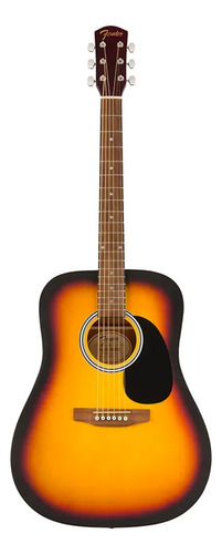 Guitarra Acústica Fender Fa25 Sunburst Dreadnought Walnut