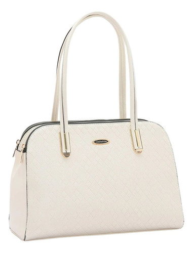 Bolsa Chenson Feminina Ombro Grande Texturizada 3484393 Cor Off White Desenho Do Tecido Lisa