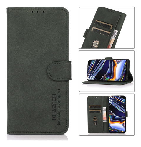 Funda De Cuero Con Textura Mate Para Motorola Moto E22/e22i