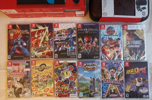 Nintendo Switch 32gb + 14 Juegos + Case + Varios Accesorioss