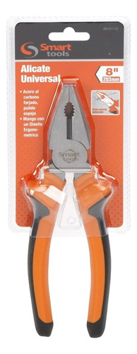 Alicate Universal 8 Mango Bicolor Smart Tools 6101110