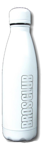 Cilindro Termico Bros Club Con Logo De Acero Inoxidable Moto Color Blanco