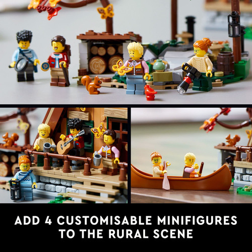 Juego De Expositores Coleccionables Lego Ideas A-frame Cabin