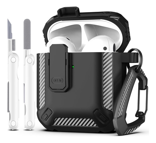 Rfunguango Funda Para AirPods De 2ª Generacion Con Kit De Li