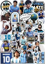 Comprar Stickers Calcos Vinilo X20 Diego Maradona Souvenier Termo Blanco Diego Maradona