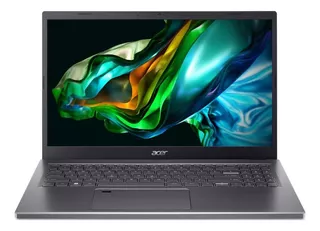 Notebook Acer Aspire 5 A515-58M gris oscura 15.6", Intel Core i7 1355U 16GB de RAM 512GB SSD, Intel Iris Xe Graphics 60 Hz 1920x1080px Windows 11 Home