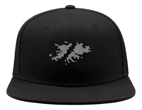 Gorra Plana Snap Islas Malvinas Son Argentinas Gris Bordada