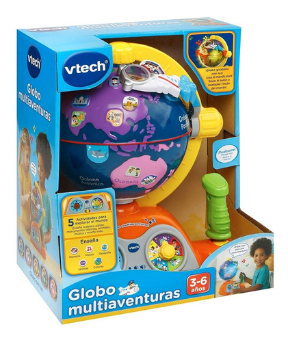 Globo Terráqueo Avion Multiaventuras Vtech  Luces Y Sonidos