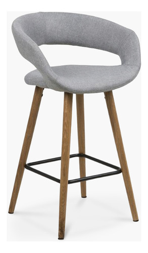 Taburete Medio 66 Tapiz Grace Gris