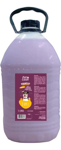 Shampoo E Condicionador Para Cães E Gatos 3x1 Profissional