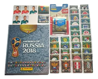 Set Completo Estampas A Pegar Rusia 2018 Álbum Plata Panini