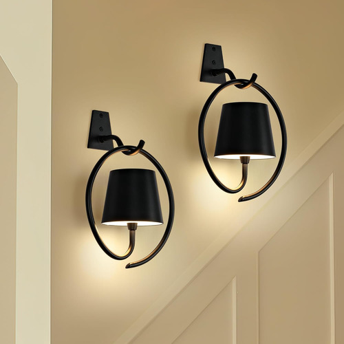 Lámpara Pared Inalámbrica Recargable, Juego 2, 3 Colores Luz