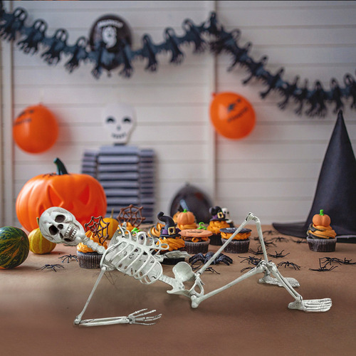 R Halloween Skeleton Prop Humano Tamanho Real Mão Lif