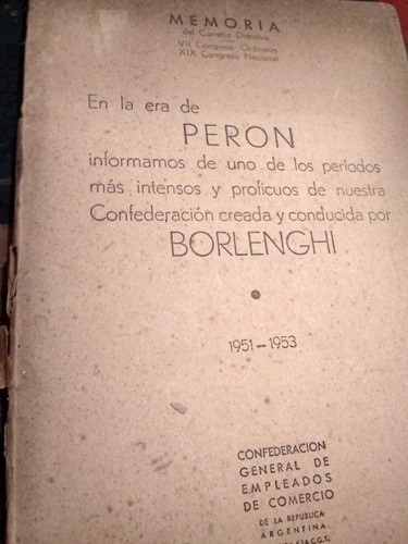 Memoria Del Consejo Directivo. C G T