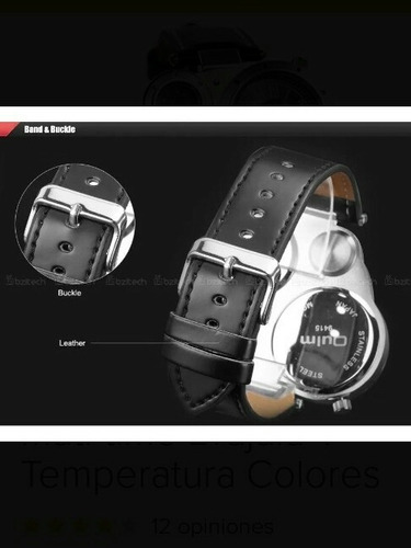 Reloj Japonés Doble Hora, Temperatura, Brujula. Exelente!!