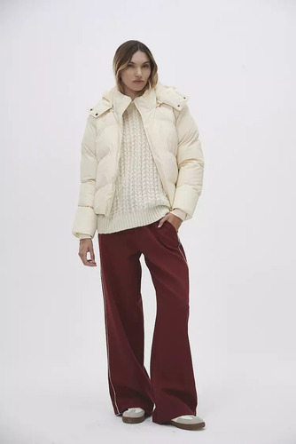 Campera Puffer Capucha Claus Mujer Sweet