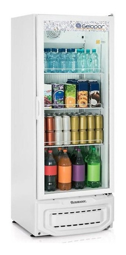 Expositor Refrigerado De Bebidas Gelopar Porta De Vidro 414l Cor Branco Voltagem 110v