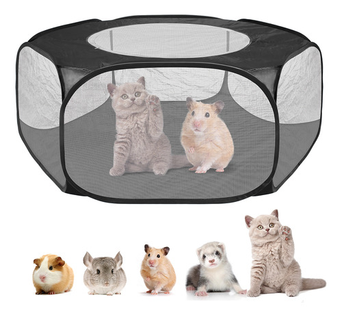 Pet Playpen Portátil Pequeno Animal Cerca Gaiola Tenda Com Z