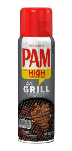 Imagen 1 de 2 de Aceite Vegetal Comestible Pam Grill Original Spray Parrilla