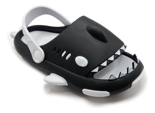 Chanclas Tiburón Bicolor Hombres Y Mujeres Sharky Con Correa