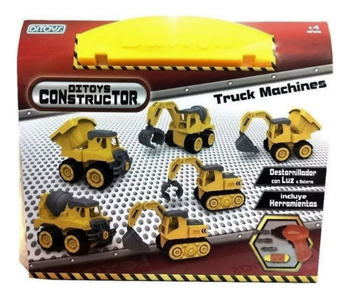 Imagen 5 de 5 de Camion Maquina Construcción Ditoys Herramientas 2016
