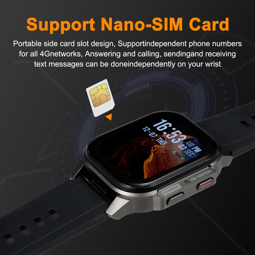 Reloj Dm62 4g, Correa Deportiva, Wifi, Gps, Reloj Bt, Compatible Con Sim