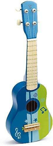 Ukelele De Madera Azul Para Niños De Hape