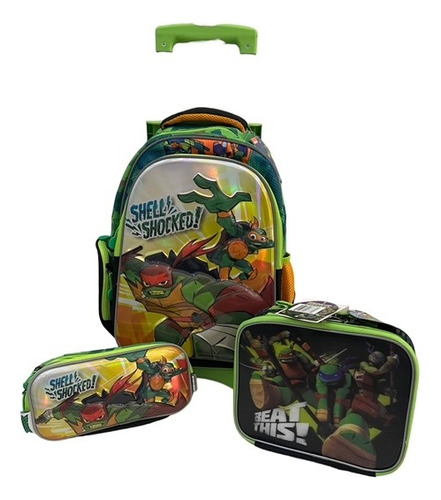 Mochila Tortugas Ninja Teenage Mutant Color Verde