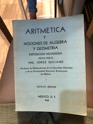 Aritmética Y Nociones De Algebra - Ing. Jorge Quijano