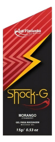 Shock G Gel Beijavel Morango 15g - La Pimienta
