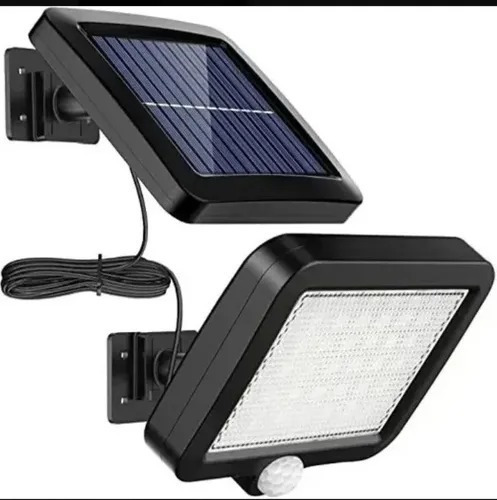 Lampara Led +panel Solar Con Luz Fija Impermeable