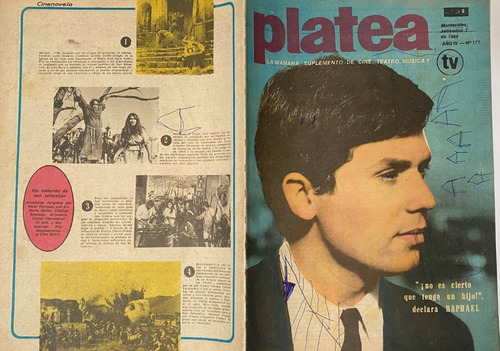 Platea, Nº 171, Set 1968, Raphael Cine Radio Tv Teatro, Cr02