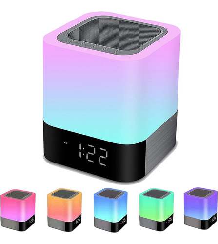 Luces Nocturnas Con Bocina Bluetooth, Despertador Bluetooth