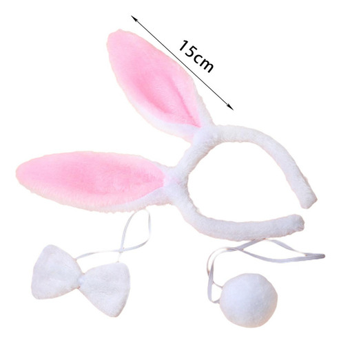 Q Conjunto De Disfraz De, Diadema Con Orejas, Pajarita,