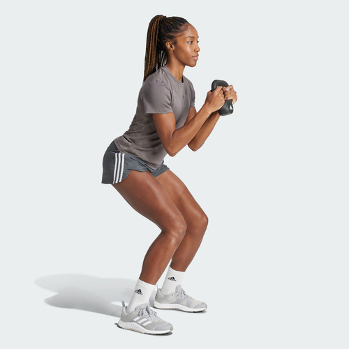 Shorts Adidas Entrenamiento Pacer Mujer Gris Is2173