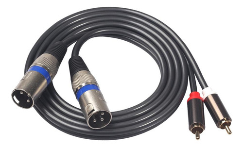 Conectores Rca Duales De 1,5 M / 5 Pies A 2 Conectores Xlr