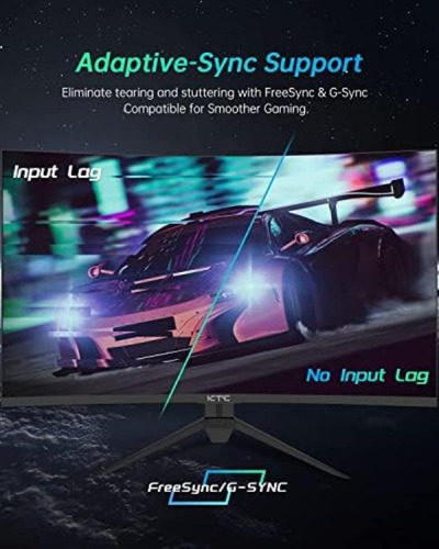 Monitor Para Juegos Ktc De 27 Pulgadas, Monitor Curvo 1440p,