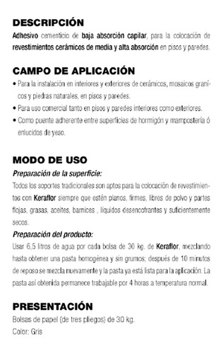 Imagen 3 de 10 de Pegamento Ceramica Impermeable 30kg Adehesivo